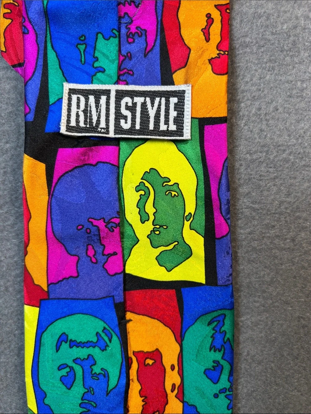Colorful Pop-Art The Beatles Men's Tie - Multicolor